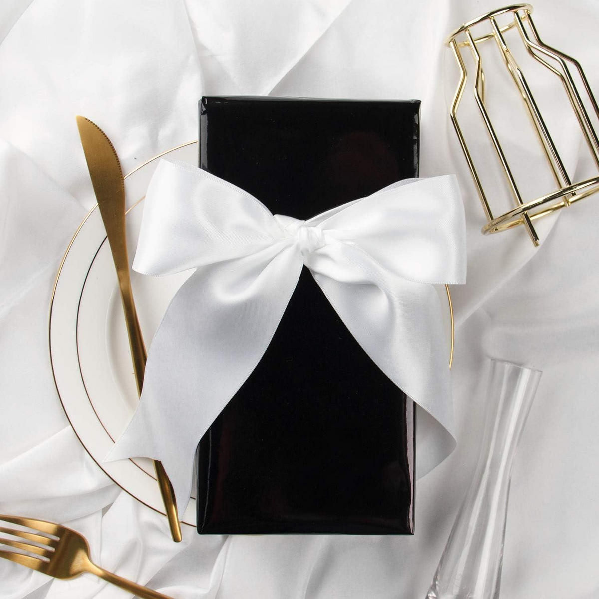 GESCHENKPAPIER Schwarz Metallic 44,5 cm x 10 m - Schwarz, Papier (4/44/4cm)