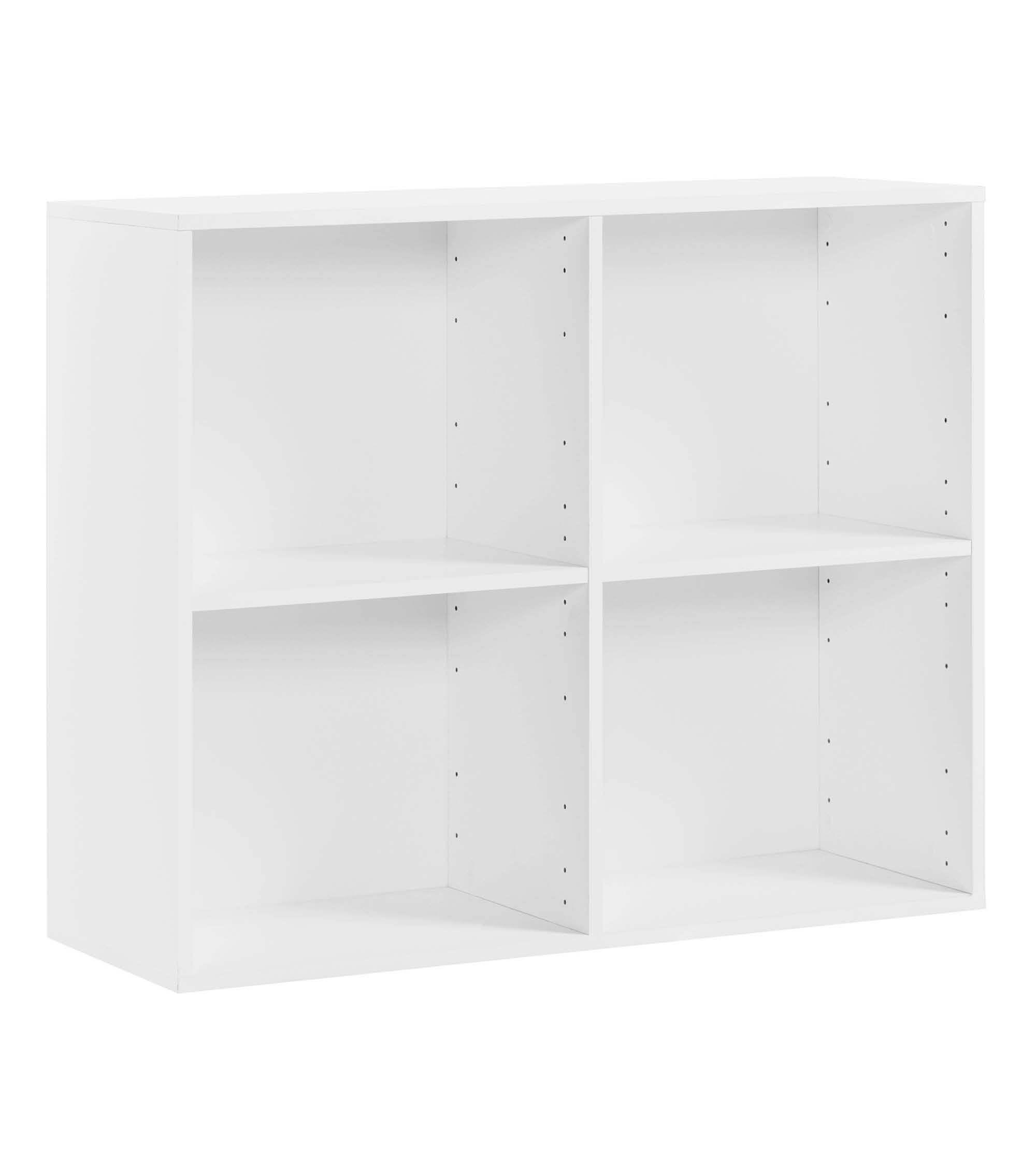 AKTENREGAL Der Verstauer - Weiß, Holzwerkstoff (88/75/35cm) - Mokebo
