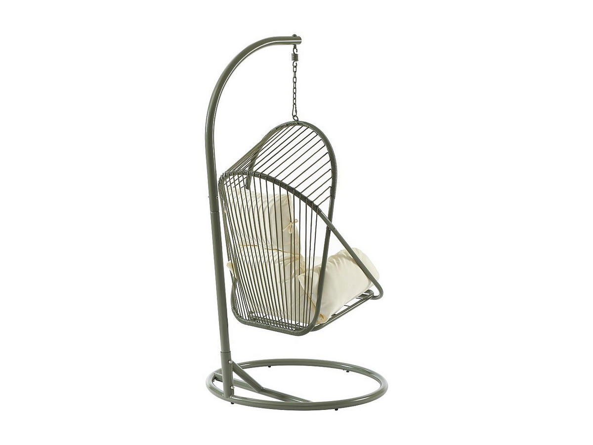 HÄNGESESSEL - 1 -Sitzer - Stahl - grün - LUTUS - Grün, Metall (103/197/103cm) - Vente-Unique