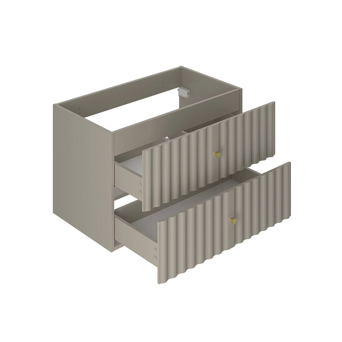 WASCHTISCHUNTERSCHRANK 80.6cm Izae Kaschmir - Beige, Holzwerkstoff (80.6/52.2/46.5cm) - Petits-meubles