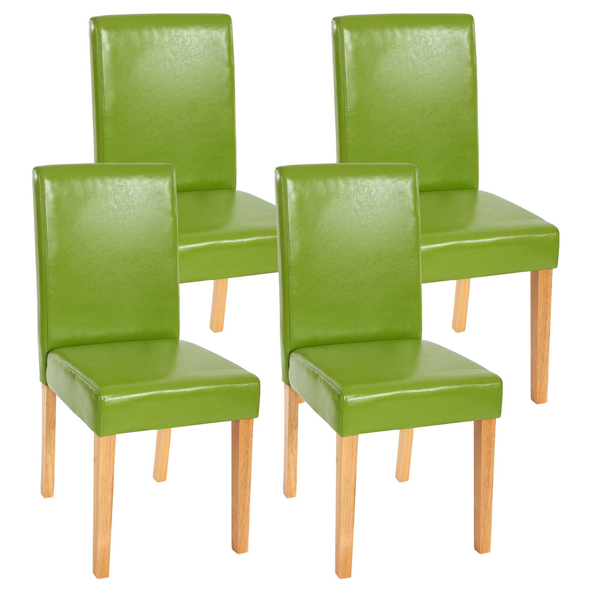 ESSZIMMERSTUHL Grün 4er-Set - Grün, Textil (43/90/56cm) - MCW
