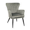 SESSEL SANSA Cord Grau - Grau, Textil (64/85/66cm) - SVITA