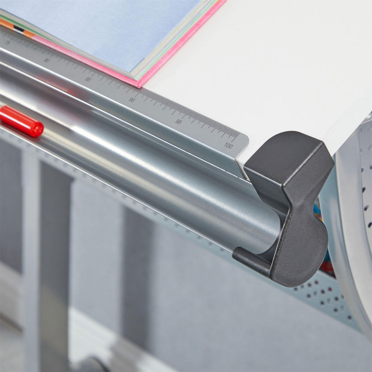 KINDERSCHREIBTISCH SARI - Alufarben/Weiß, Holzwerkstoff/Metall (111/93/60cm) - CARO-Möbel