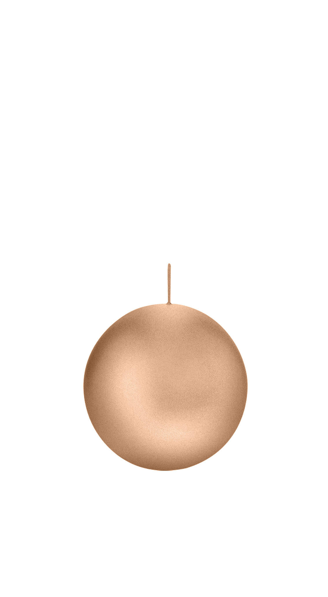 KUGELKERZEN Rosegold Ø 60 mm, 16 Stück - Roségold, Paraffin (6/6/6cm) - Wiedemann Kerzen