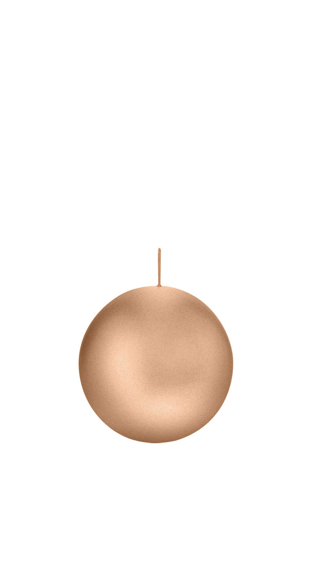 KUGELKERZEN Rosegold Ø 60 mm, 16 Stück - Roségold, Paraffin (6/6/6cm) - Wiedemann Kerzen