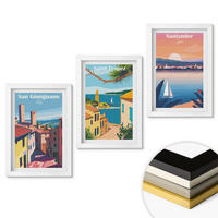 WANDBILDER 3er-Set - 20x30 cm Weißer Rahmen - Italienische Stadtlandschaften - Weiß, Kunststoff (20/30cm) - ArtPrintCave