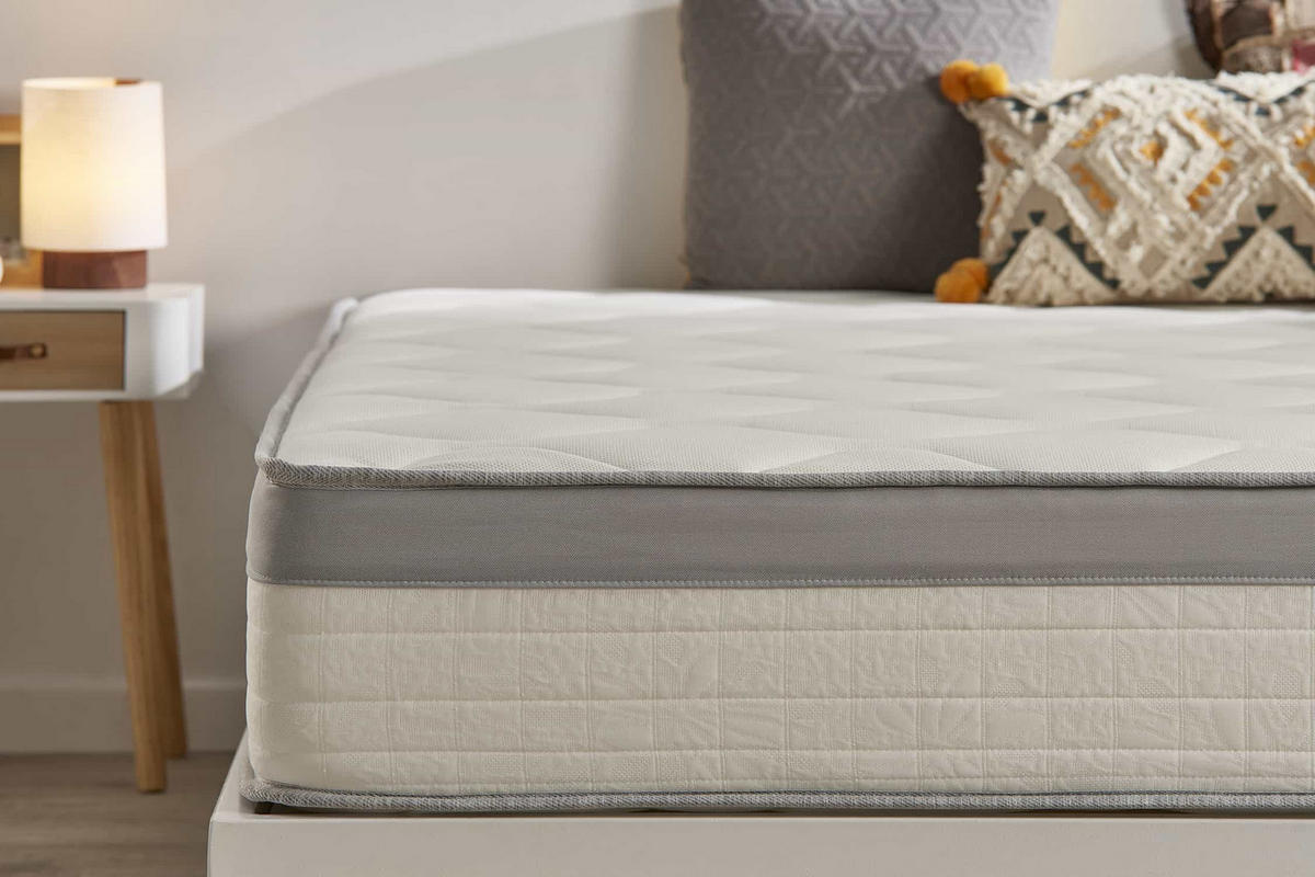 MATRATZE Spring Max Taschenfederkern 22cm, 80x190cm - Weiß, Textil (80/190cm) - Moonia