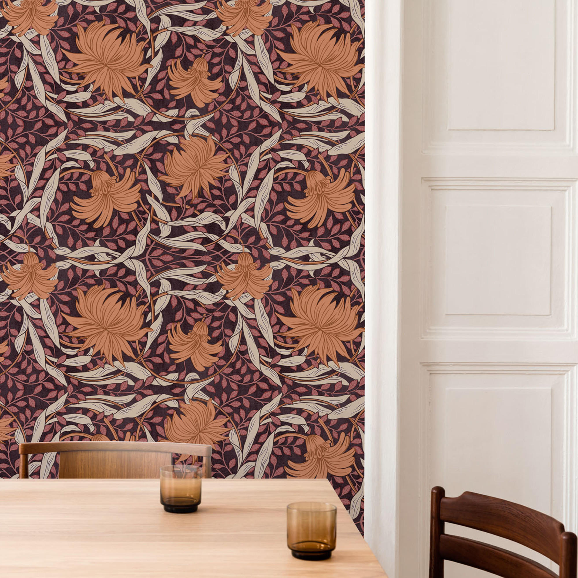 VLIESTAPETE Jolie Neutral - Orange, Papier/Kunststoff (52/1000cm) - Sublime