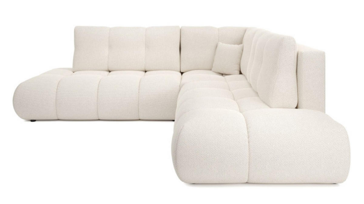 ECKSOFA Ecru SOHI Curio 02 Ausziehbar Mit Schlaffunktion - Ecru, Textil (266.5/266.5cm) - Sepro Meble