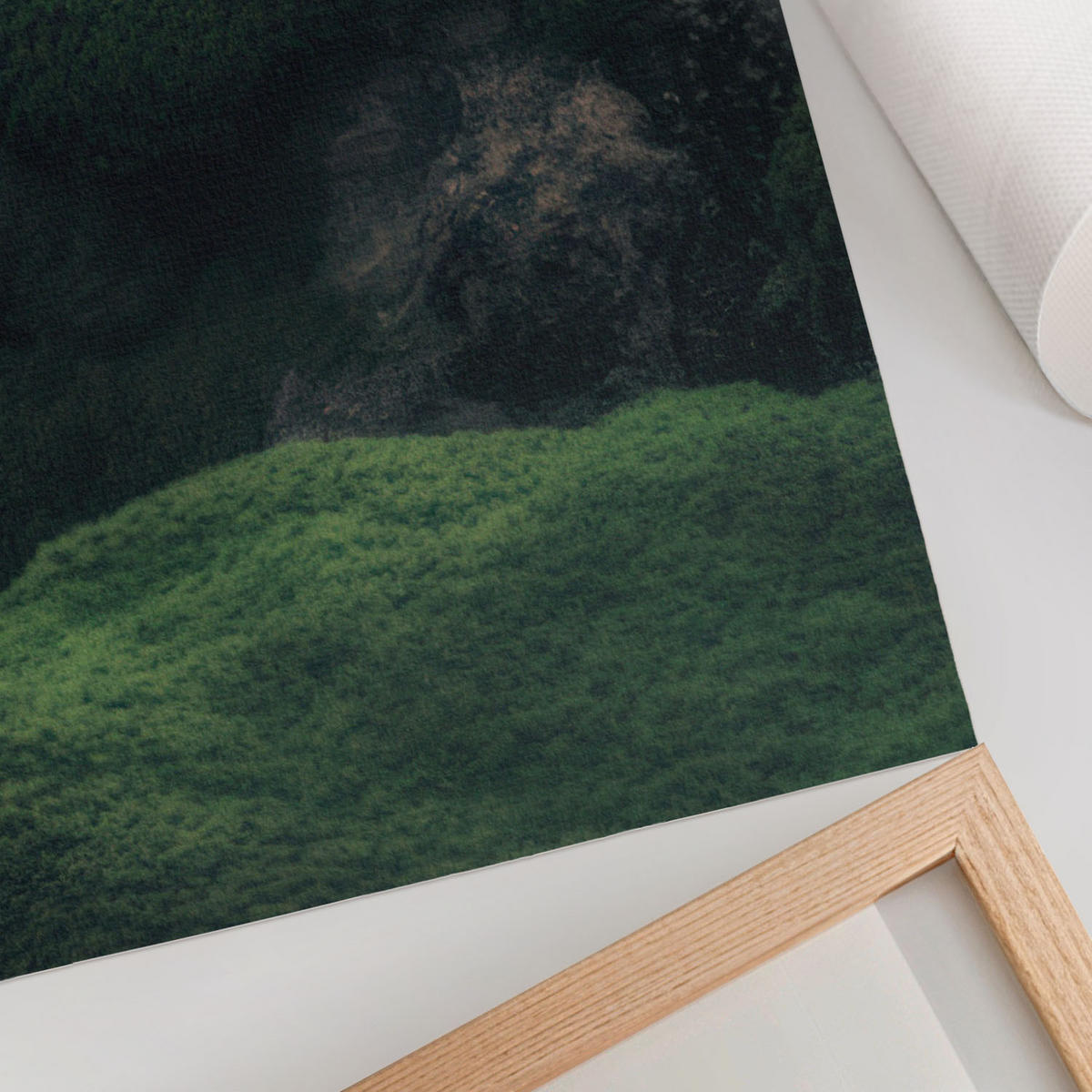POSTER - 59x84 cm - X-Mario - Grüne Landschaft - Grün, Textil (59/84/0.1cm) - TULUP