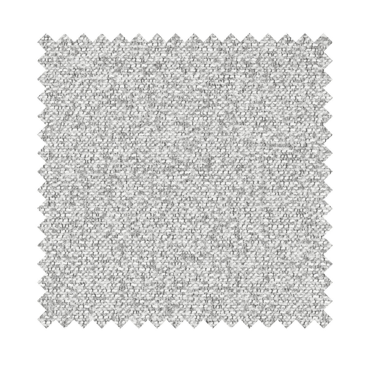 ECKSOFA Ovo Hellgrau Webstoff-Bezug - Hellgrau/Schwarz, Kunststoff/Textil (260/165cm) - Selsey