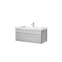 BADMÖBEL Komplettset WANGEROOGE BIG S - Grau - Grau, Holz/Keramik (33/41/80cm) - Home Deluxe