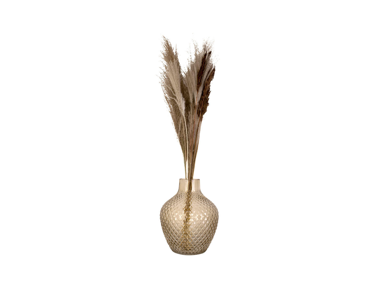 VASE Delight Braun 25/21/20 cm - Braun, Glas (21/20cm) - Present Time