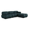 ECKSOFA Beidseitig Kunstleder Blau - Blau/Petrol, Leder/Kunststoff (285/191cm) - Makamii