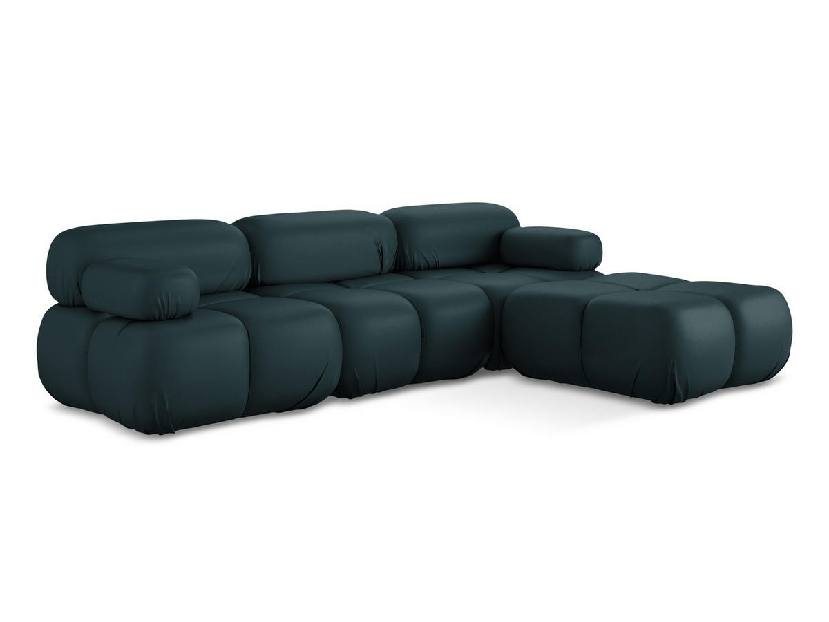ECKSOFA Beidseitig Kunstleder Blau - Blau/Petrol, Leder/Kunststoff (285/191cm) - Makamii