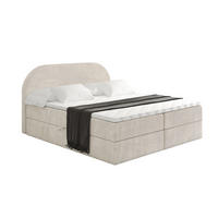 BOXBETT mit Matratze H3 und Lattenrost - NOX - 160x200 - Beige Casablanca - Beige, Holzwerkstoff/Kunststoff (160/200cm) - ALTDECOR