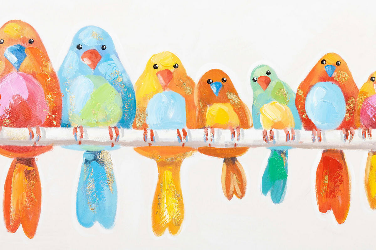 ACRYLBILD HANDGEMALT 120/60 cm - Multicolor, Holz/Textil (120/60cm) - KUNSTLOFT