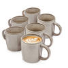 KAFFEEBECHER SET KAIRO CLAY - 6 aus Steingut - Grau, Keramik (0.4L) - Sänger