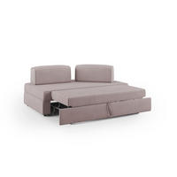 LINEARSOFA Liberty ausziehbar - Rosa, Textil (160/42/105cm) - Divani.store