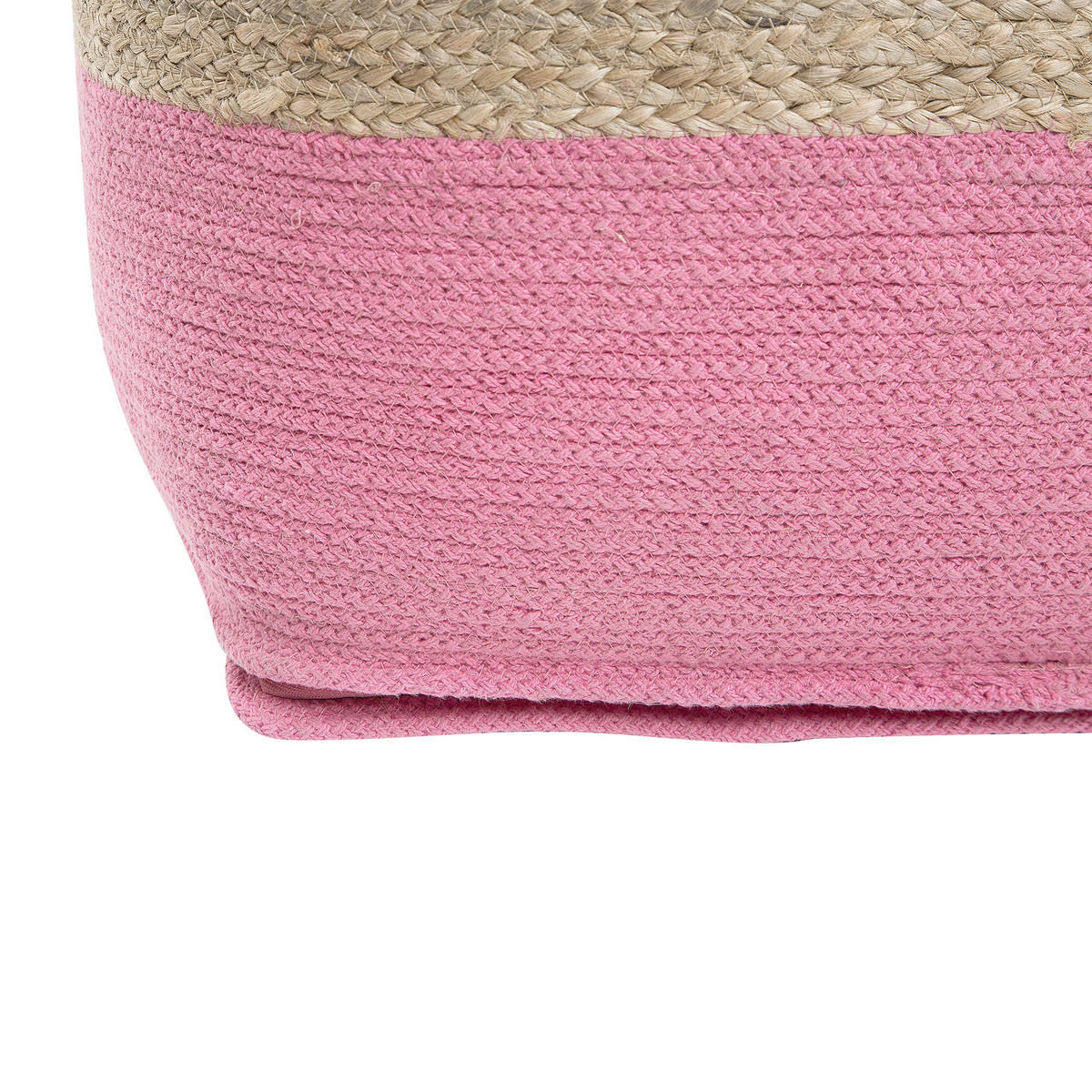 POUF Kirama 44/44/44 cm - Beige, Naturmaterialen (44/44/44cm) - Beliani