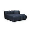SOFAELEMENT Rechts Chenille Stoff Blau - Blau/Schwarz, Holzwerkstoff/Kunststoff (179/70/113cm) - Makamii