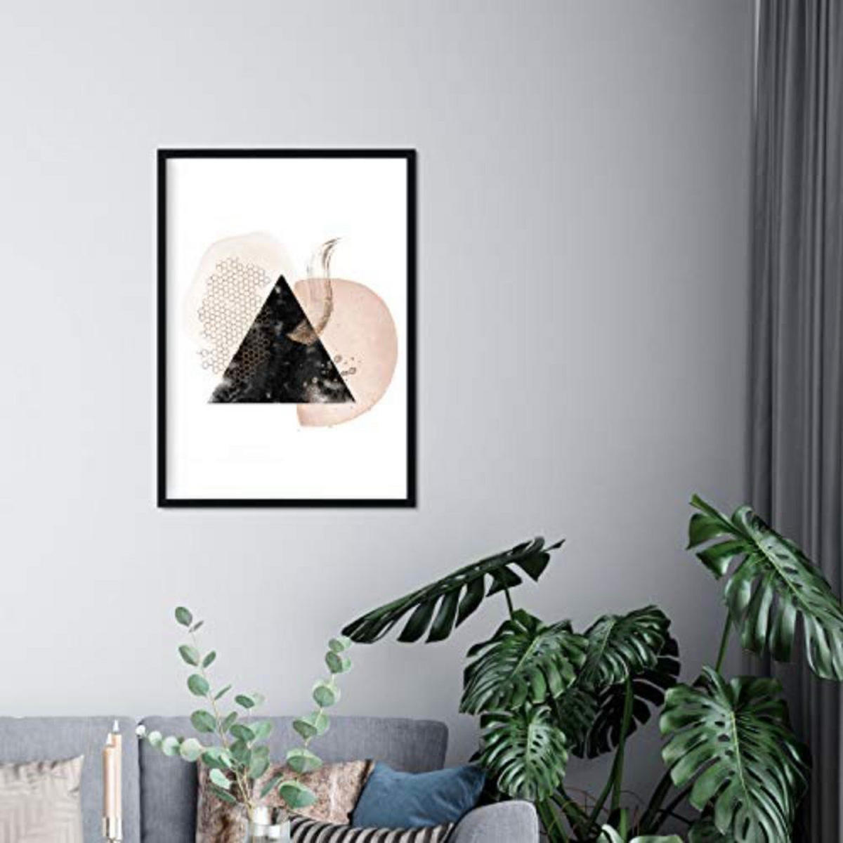 POSTER Set mit 4 Abstrakte Formen und Figuren Braun A4 Rahmenlos - Klar, Papier (29.7/3cm) - Nacnic