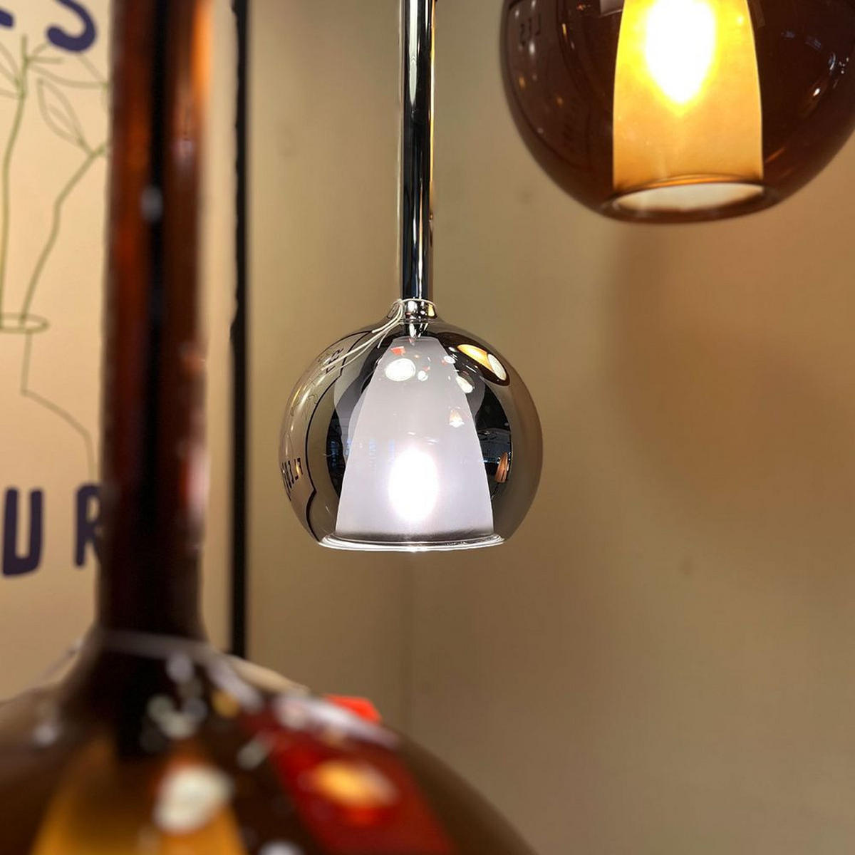 HÄNGELAMPE Belluna 1.5m Abhängung Klar Ø 24cm - Klar, Glas (24/24/45cm) - s.luce