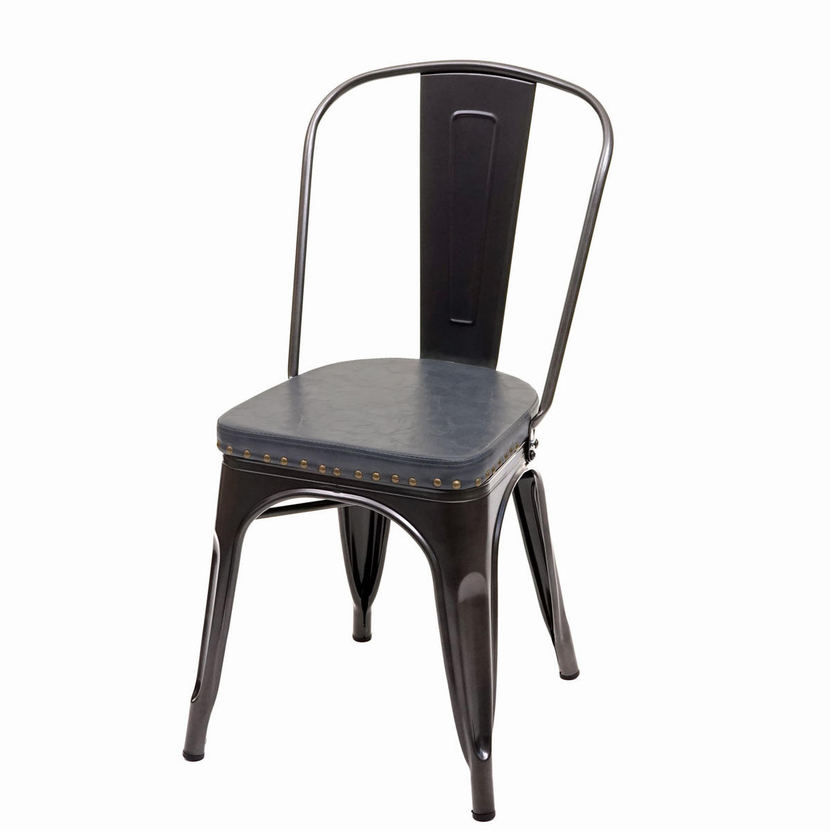 ESSZIMMERSTUHL H10E Grau 4er-Set - Grau, Metall (44/85/49cm) - MCW