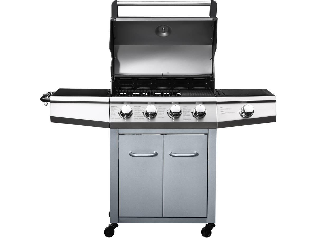 GASGRILL bingo 5 Silber - Grau, Metall (57/115/143cm) - Habitat Garten