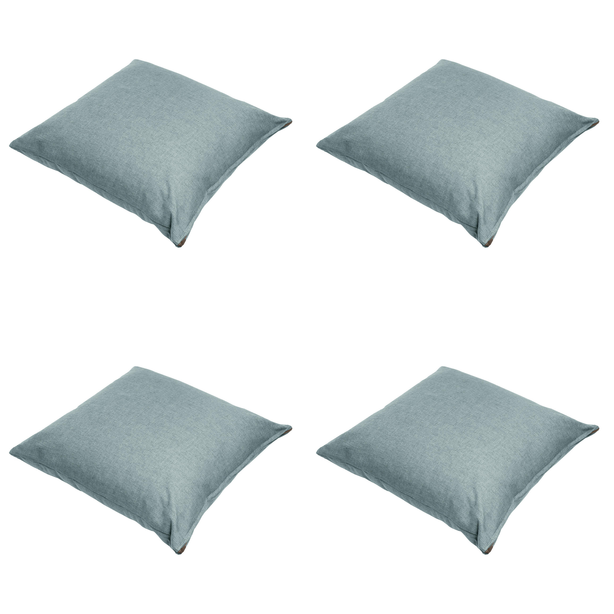 DEKORATIONSKISSEN Best deal - Blau - 45/45/10 cm - 4er-Set - Blau, Textil (45/45cm) - Madison