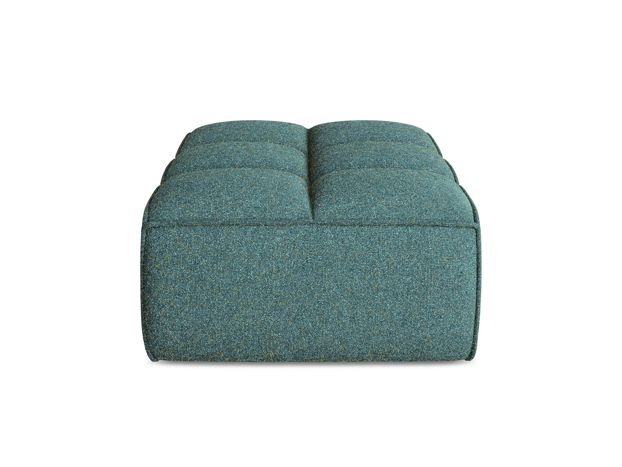 POUF Strukturstoff Stoff Blau - Blau/Petrol, Kunststoff/Textil (80/43/93cm) - Makamii