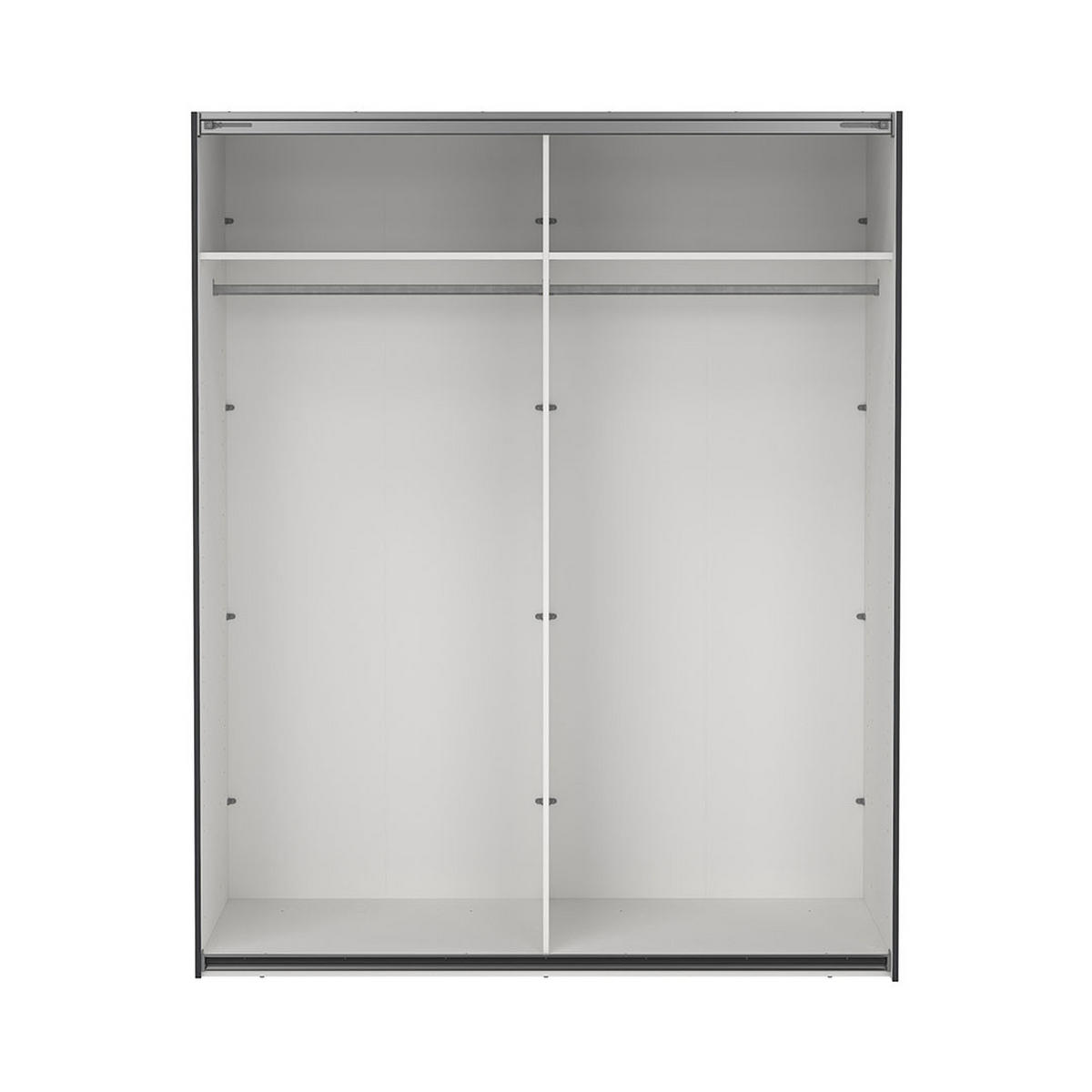 SCHIEBETÜRENSCHRANK, Catania, Grau, Holzwerkstoff, 179 x 67 x 221 cm - Grau, Holzwerkstoff (179/221/67cm) - ebuy24
