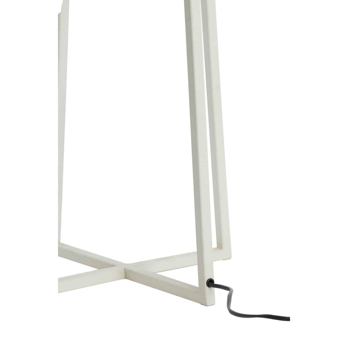 STEHLEUCHTE Miley Weiß 25/25/130 cm - Weiß, Metall (25/25/130cm) - Light & Living