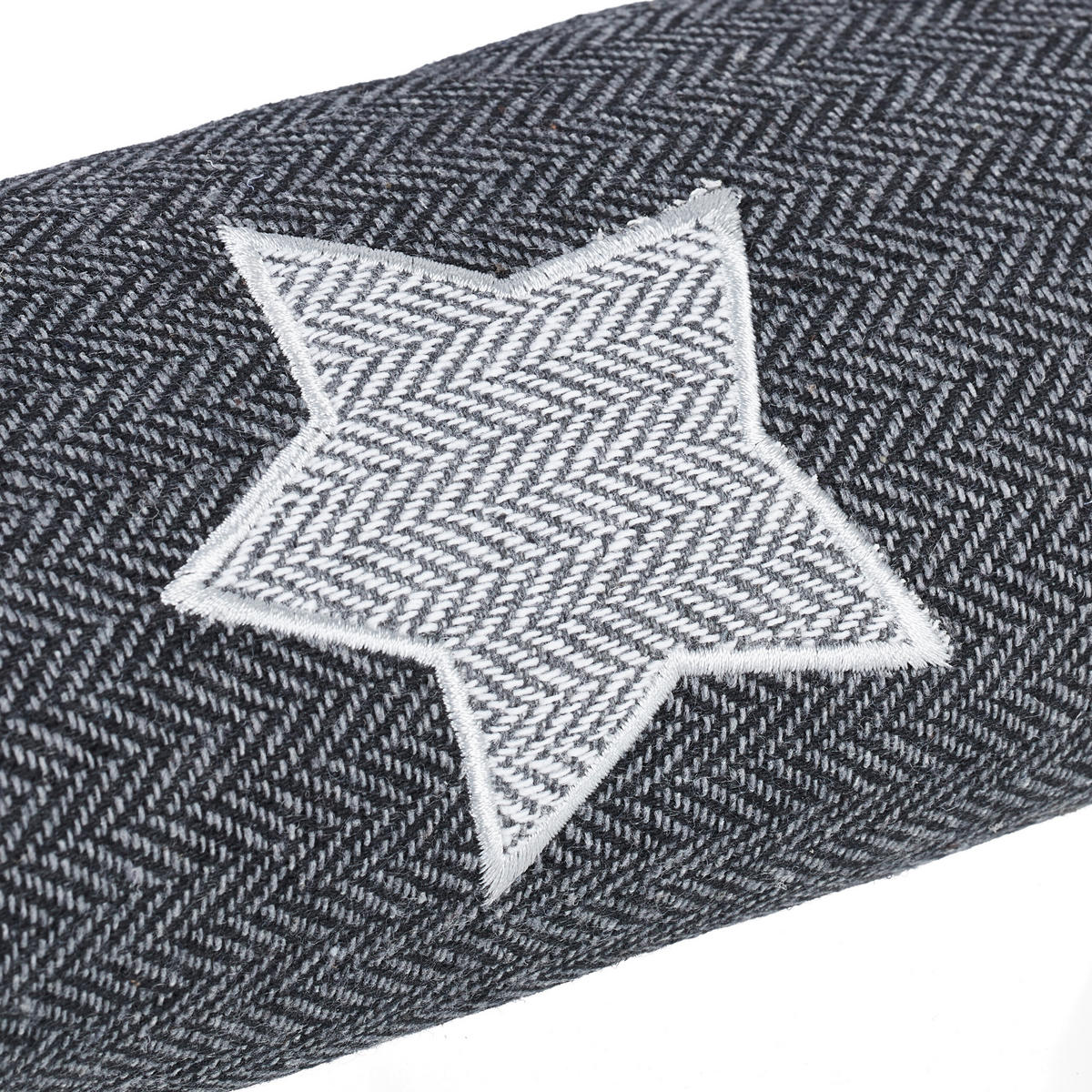 ZUGLUFTSTOPPER - Grau, Naturmaterialen/Kunststoff (76/7cm) - Relaxdays