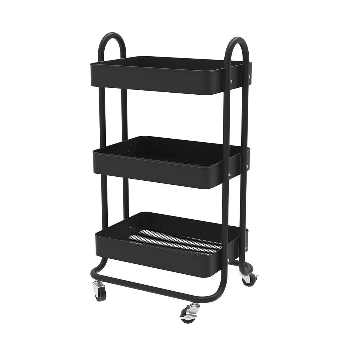 ROLOVACÍ KONTEJNER Tron Černá - černá, kov (45.9/78.7/34cm) - Vicco