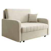 SCHLAFSOFA Viva Silk II - Schwarz/Naturfarben, Holz/Textil (132/85/98cm) - MIRJAN24
