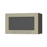 KLAPPHÄNGESCHRANK Kvantum W4BS/60 Vanille Matt / Lava Matt 60 / 32,5 / 36cm - Dunkelgrau/Creme, Holz/Holzwerkstoff (60/36/32.5cm) - Feldmann-Wohnen