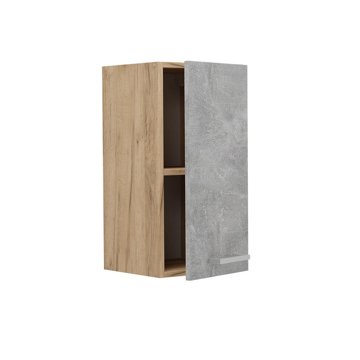 HÄNGESCHRANK R-Line Beton 30 cm - Honigeiche/Schieferfarben, Holzwerkstoff (30/60/31cm) - Vicco