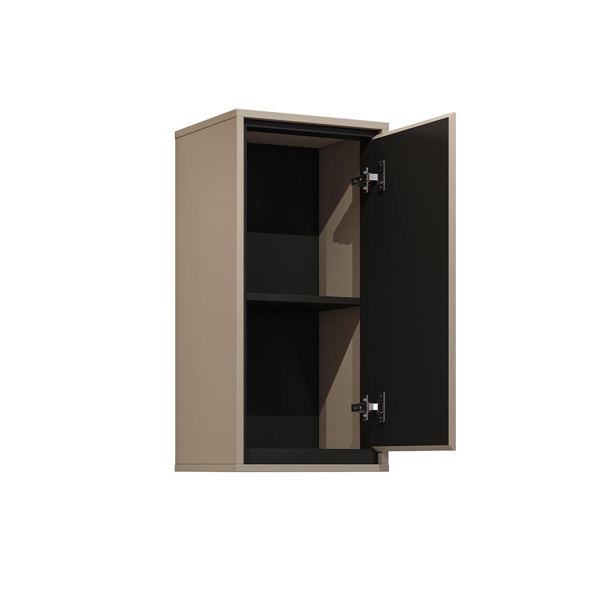 SCHRANK Sophéa Taupe - Taupe, Holzwerkstoff (35/72/30cm) - Petits-meubles