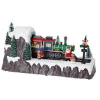 WEIHNACHTSSZENE Zug - Multicolor, Kunststoff (12.7/16.5/32cm) - Home Styling Collection