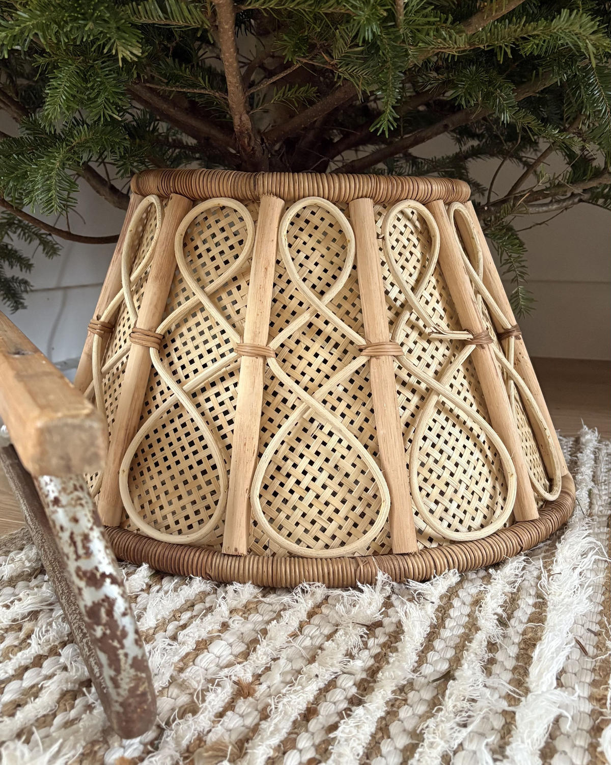 SUKNĚ POD VÁNOČNÍ STROMEK 30 cm Přírodní Avent - přírodní, přírodní materiály (50/30cm) - Beliani