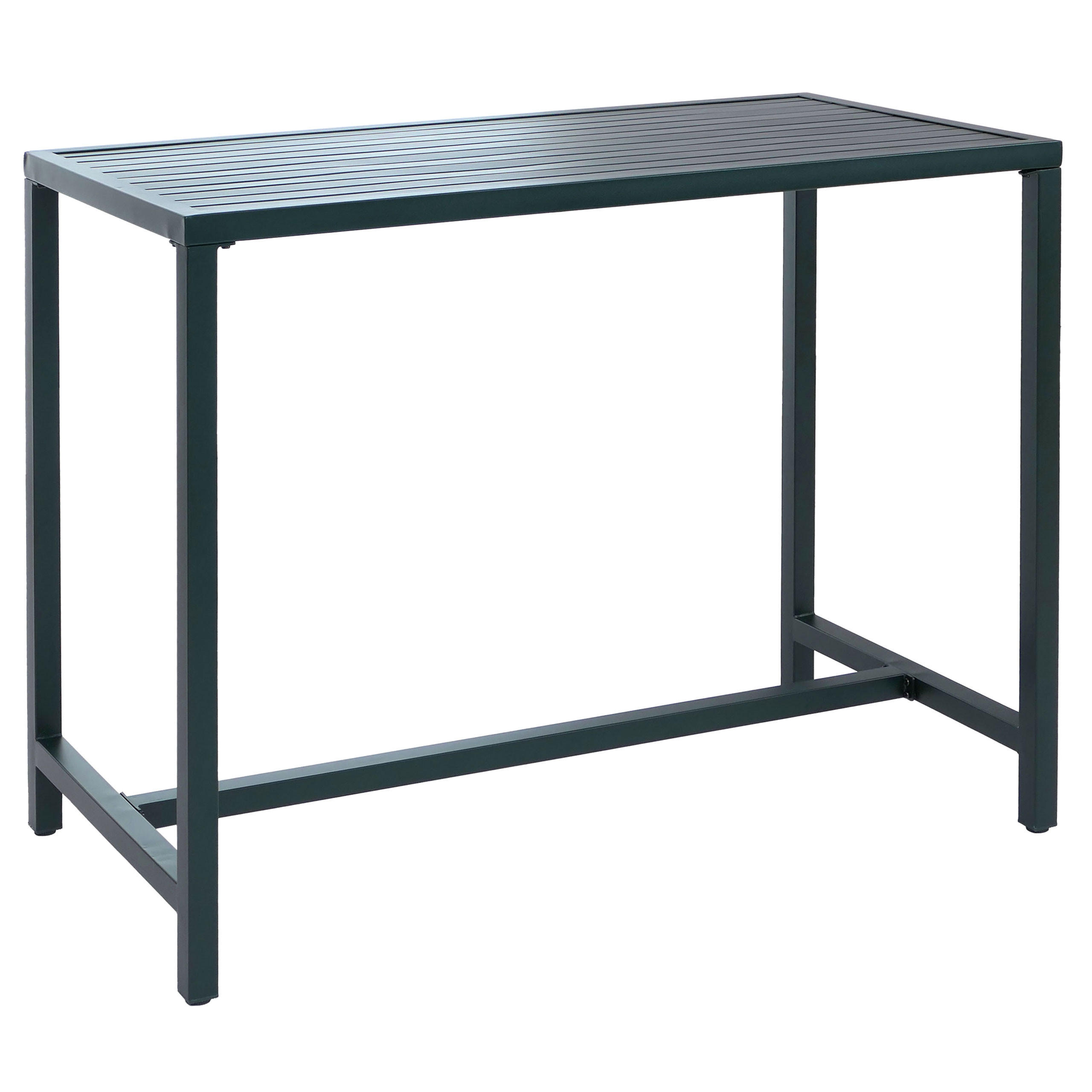 STEHTISCH hranatý - zelená, kov (65/130/105cm) - MCW