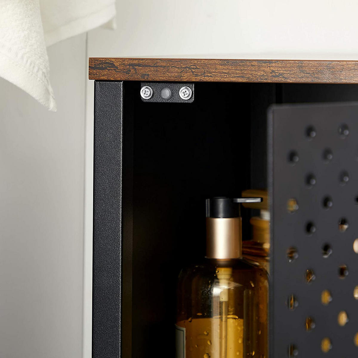 NACHTTISCH BEISTELLSCHRANK - Braun, Holzwerkstoff (40/76/42.5cm) - Hansiro