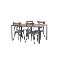 GARTENSET dunkelgrau - Dunkelgrau, Holzwerkstoff - ebuy24