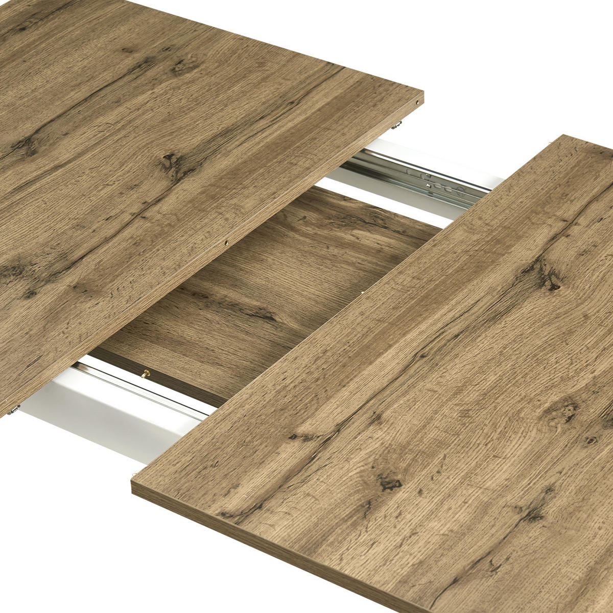 ESSTISCH OSKAR 120-160/80/76 cm Eiche - Eichefarben, Holz (80/120/76cm) - B&D Home