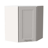 ECKHÄNGESCHRANK Oslo W10/60 Weiß / Weiß Matt 60 / 60 / 72cm - Weiß, Holz/Holzwerkstoff (60/72/60cm) - Feldmann-Wohnen