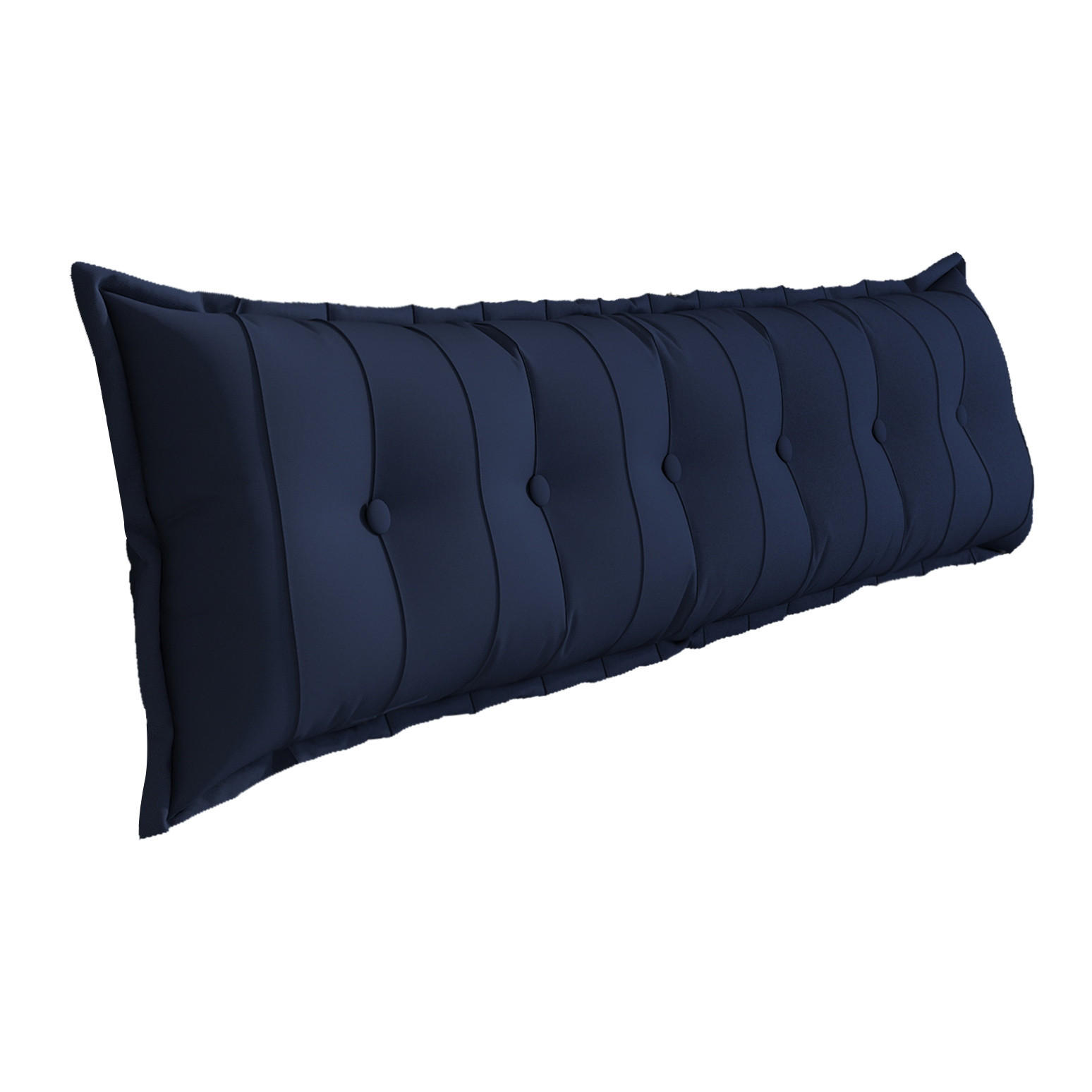 RÜCKENKISSEN Plüsch Dunkelblau 180 cm - Dunkelblau, Textil (50/180cm) - Vercart