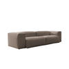 SOFA CELESTE Taupe Cord - Taupe/Schwarz, Kunststoff/Textil (302/72/114cm) - KAWOLA