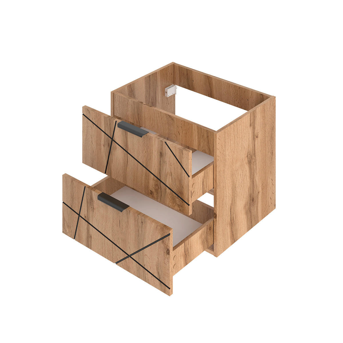WASCHTISCHUNTERSCHRANK 80.6cm Teren Holz - Braun, Holzwerkstoff (80.6/52.2/46.5cm) - Petits-meubles