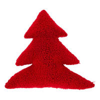 KISSEN White Xmas tree - Rot - 45/45/ cm - Rot, Textil (45/45cm) - Unique Living